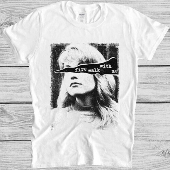 Tops - Twin Peaks Laura Palmer Fire Walk With Me Meme Movie Music Gift Tee T Shirt 1